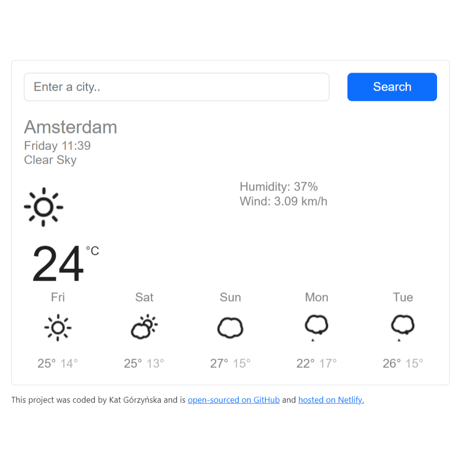Weather project React